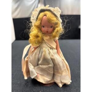 Nancy Ann Vintage 40’s Doll 5” For Restore Cute! Made of Bisque
